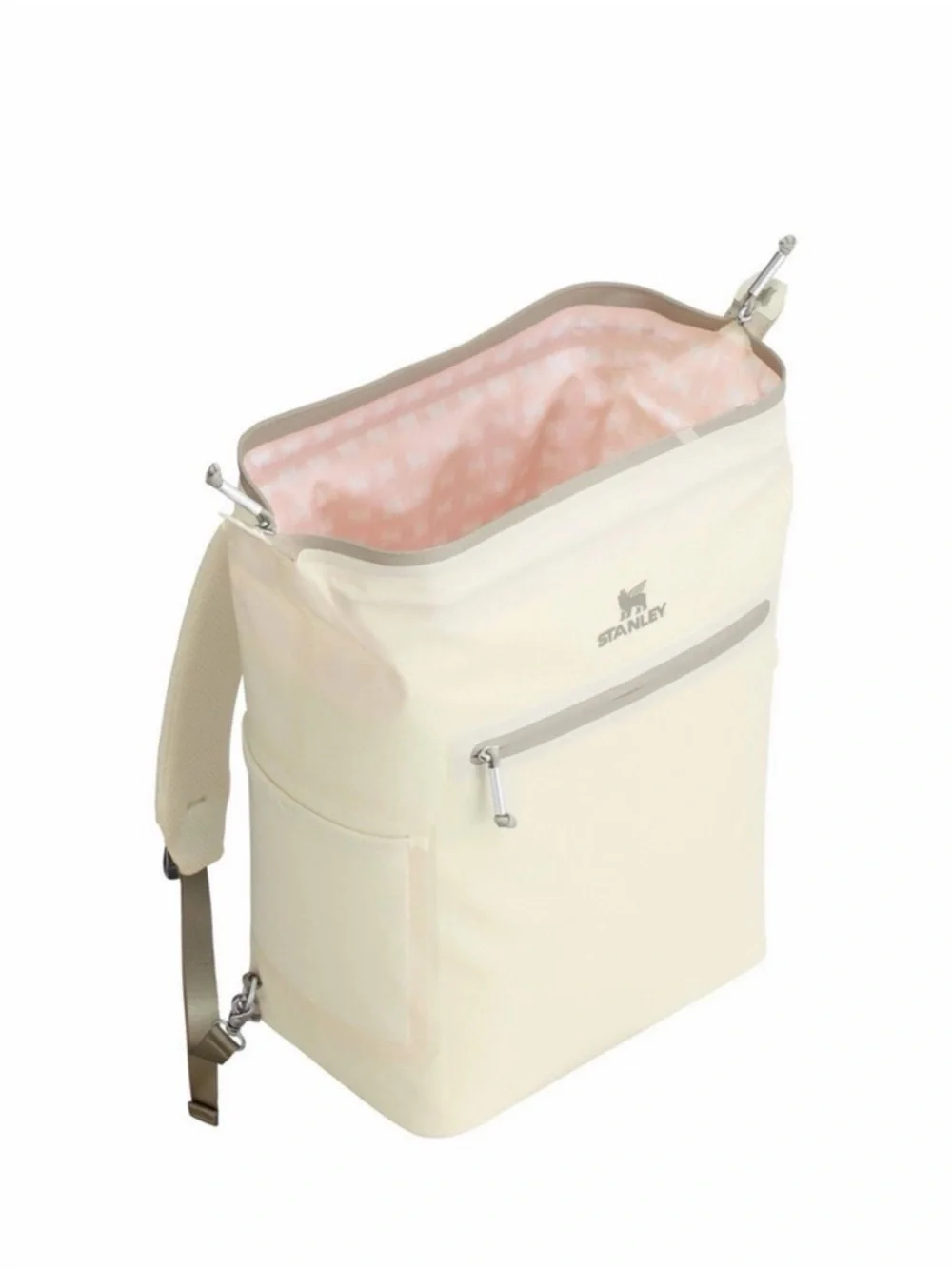 Stanley 20 Cans All Day Madeleine Midi Backpack Cooler - Cream: 14.8L Polyester - Picture 9 of 13